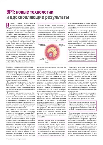 ВРТ: новые технологии и вдохновляющие результаты