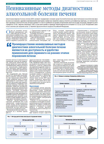 Неинвазивные методы диагностики алкогольной болезни печени