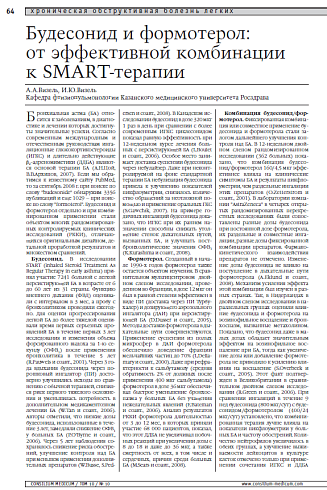 Будесонид и формотерол: от эффективной комбинации к SMART-терапии