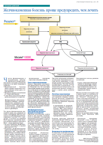   Желчнокаменная болезнь: проще предупредить, чем лечить 