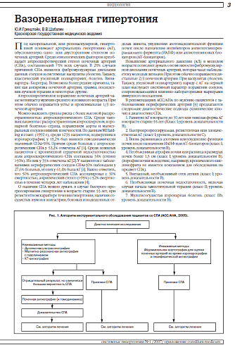 Вазоренальная гипертония