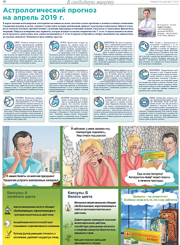 Астрологический прогноз  на апрель 2019 г.