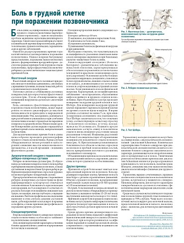 Боль в грудной клетке при поражении позвоночника 