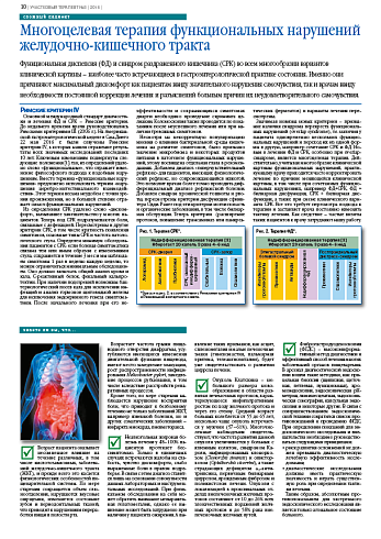 Многоцелевая терапия функциональных нарушений желудочно-кишечного тракта