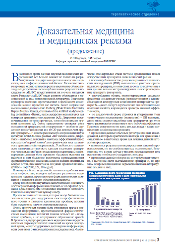 Доказательная медицина и медицинская реклама (продолжение)