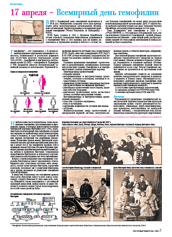 17 апреля – Всемирный день гемофилии