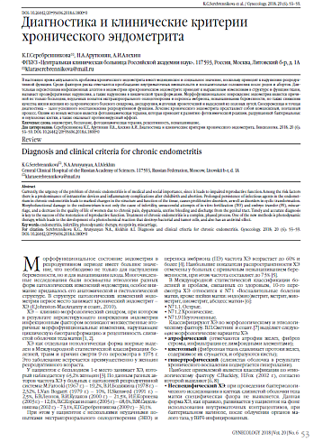 Диагностика и клинические критерии хронического эндометрита