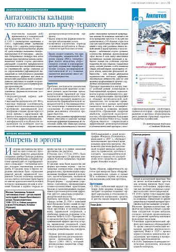   Антагонисты кальция: что важно знать врачу-терапевту 