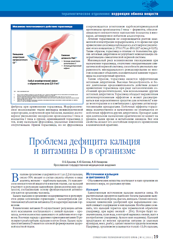 Проблема дефицита кальция и витамина D в организме