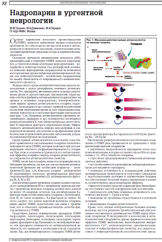 Надропарин в ургентной неврологии