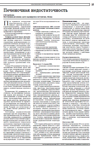 Печеночная недостаточность