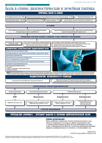 Боль в спине: диагностическая и лечебная тактика