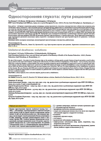 Односторонняя глухота: пути решения