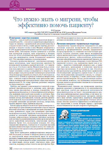 Что нужно знать о мигрени, чтобы эффективно помочь пациенту?