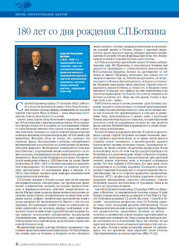 180 лет со дня рождения С.П.Боткина