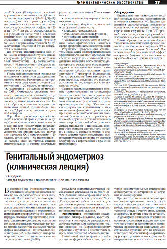 Функциональное состояние  сердечно-сосудистой системы  у женщин с климактерической  миокардиодистрофией в перименопаузе
