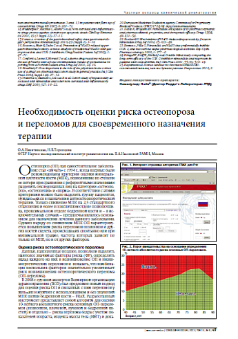 Необходимость оценки риска остеопороза и переломов для своевременного назначения терапии