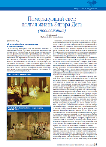 Померкнувший свет: долгая жизнь Эдгара Дега (продолжение)