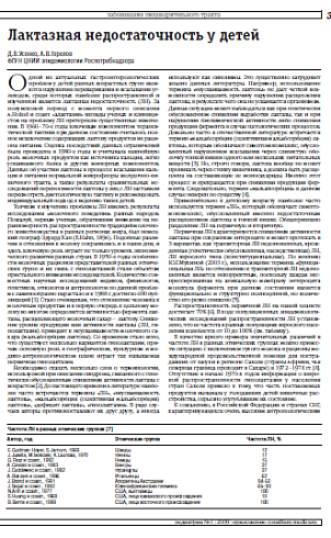 Лактазная недостаточность у детей