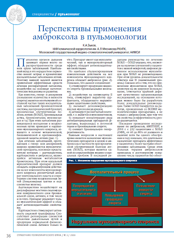 Перспективы применения амброксола в пульмонологии