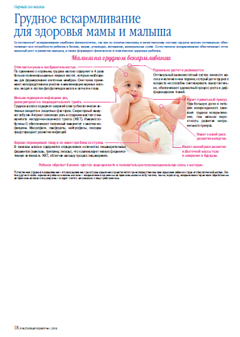 Грудное вскармливание для здоровья мамы и малыша