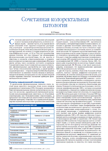 Сочетанная колоректальная патология
