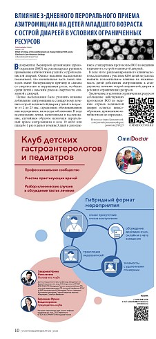 Влияние 3-дневного перорального приема азитромицина на детей младшего возраста с острой диареей в условиях ограниченных ресурсов
