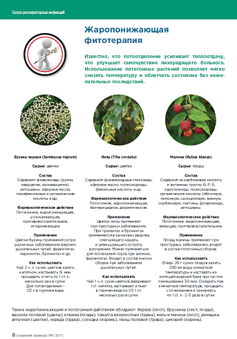 Жаропонижающая  фитотерапия