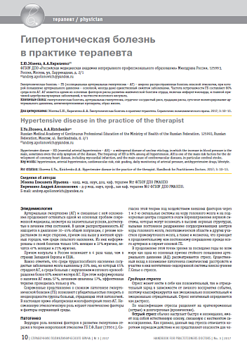 Гипертоническая болезнь в практике терапевта