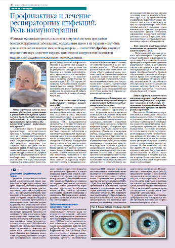 Профилактика и лечение  респираторных инфекций.  Роль иммунотерапии