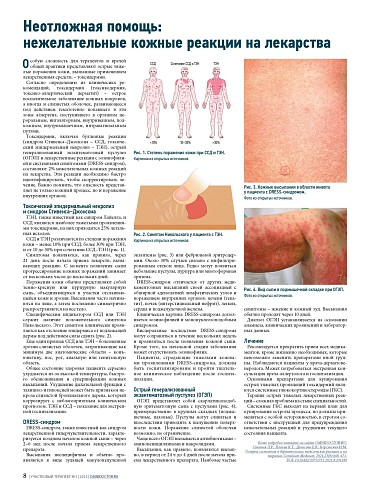 Неотложная помощь:  нежелательные кожные реакции на лекарства