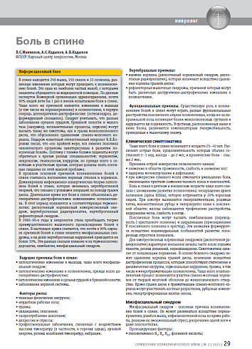 Боль в спине