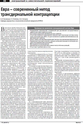 Евра – современный метод трансдермальной контрацепции