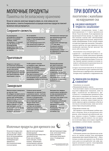 Молочные продукы. Памятка по безопасному хранению