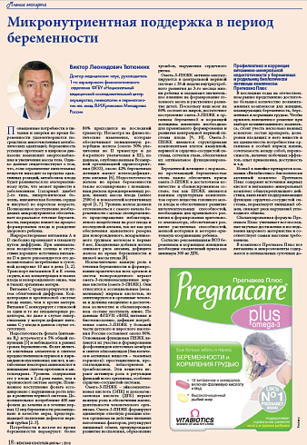 Микронутриентная поддержка в период беременности