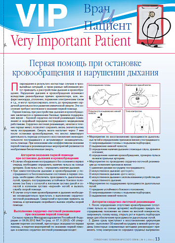 Первая помощь при остановке кровообращения и нарушении дыхания