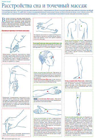 Расстройства сна и точечный массаж