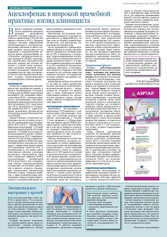 Ацеклофенак в широкой врачебной практике: взгляд клинициста