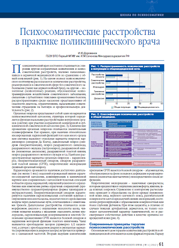 Психосоматические расстройства в практике поликлинического врача