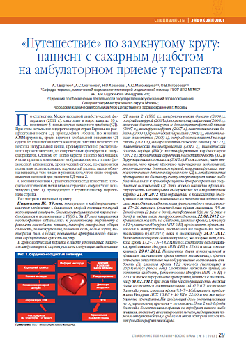 «Путешествие» по замкнутому кругу: пациент с сахарным диабетом на амбулаторном приеме у терапевта