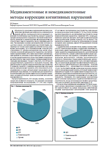 Медикаментозные и немедикаментозные методы коррекции когнитивных нарушений