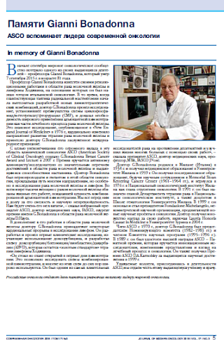 Памяти Gianni Bonadonna