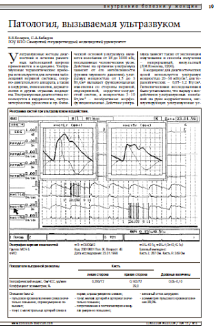 Патология, вызываемая ультразвуком 
