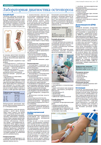   Лабораторная диагностика остеопороза