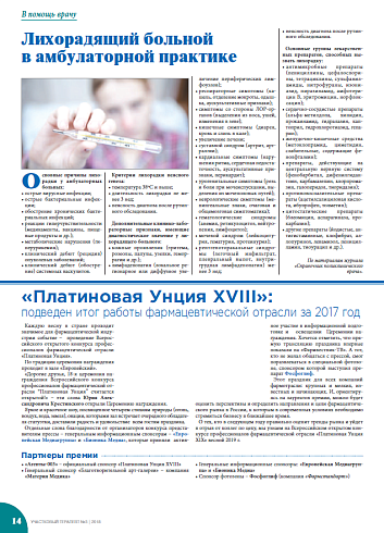 Лихорадящий больной в амбулаторной практике